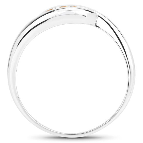 Bids.com 0.55 Carat Genuine Citrine .925 Sterling Silver Ring Rings