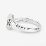 Bids.com 0.56 Carat Genuine Peridot .925 Sterling Silver Ring Rings