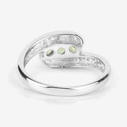 Bids.com 0.56 Carat Genuine Peridot .925 Sterling Silver Ring Rings
