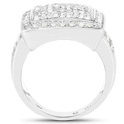 Bids.com 0.61 Carat Genuine White Diamond .925 Sterling Silver Ring Rings