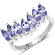 Bids.com 1.68 Carat Genuine Tanzanite .925 Sterling Silver Ring Rings