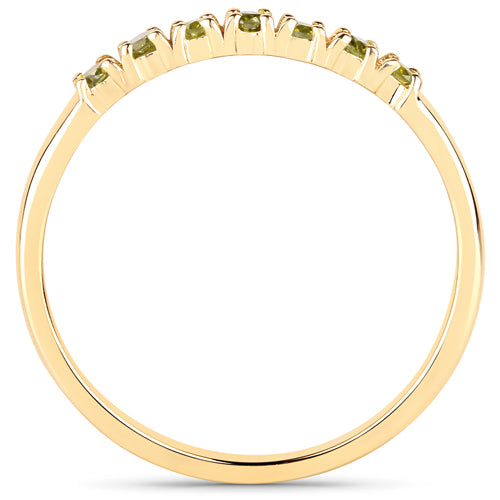 Bids.com 0.22 Carat Genuine Dark Yellow Diamond 14K Yellow Gold Ring (I1-I2) Rings