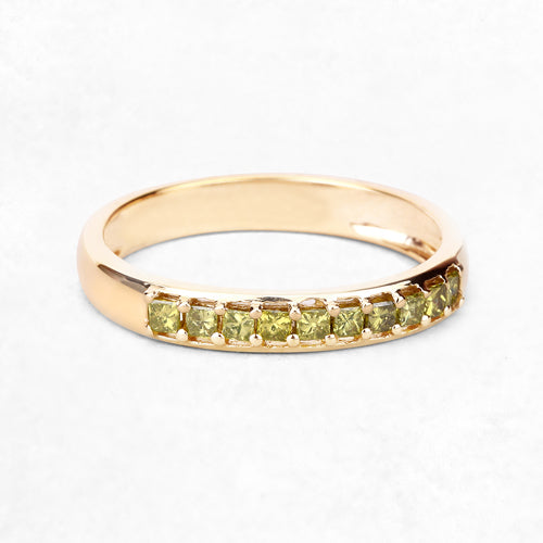 Bids.com 0.27 Carat Genuine Yellow Diamond 14K Yellow Gold Ring (SI1-SI2) Rings
