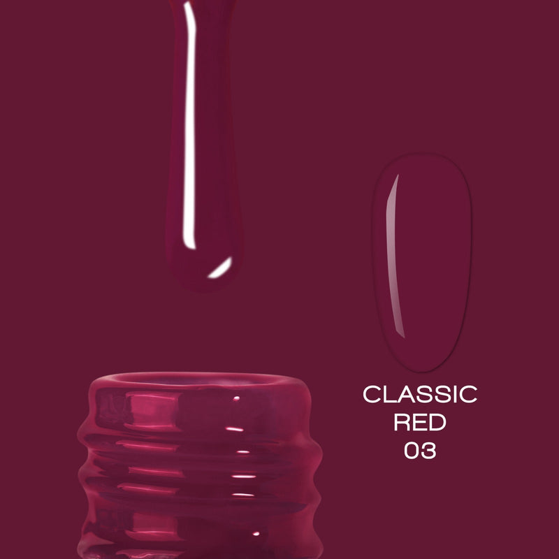 nbmsupply ELITE EMBRACE Professional Color Gel Classic RED 03 10ml ECGCR0310