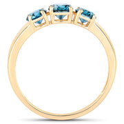 Bids.com 1.03 Carat Genuine Blue Diamond 14K Yellow Gold Ring Rings