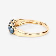 Bids.com 1.03 Carat Genuine Blue Diamond 14K Yellow Gold Ring Rings