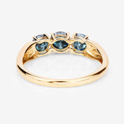 Bids.com 1.03 Carat Genuine Blue Diamond 14K Yellow Gold Ring Rings
