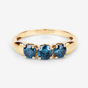 Bids.com 1.03 Carat Genuine Blue Diamond 14K Yellow Gold Ring Rings