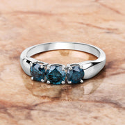 Bids.com 1.03 Carat Genuine Blue Diamond 14K White Gold Ring Rings