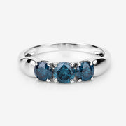 Bids.com 1.03 Carat Genuine Blue Diamond 14K White Gold Ring Rings