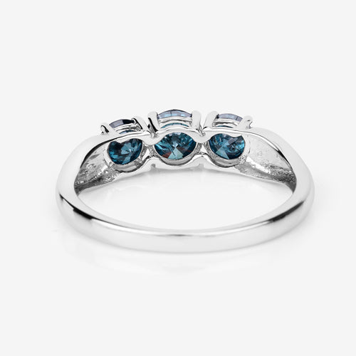Bids.com 1.03 Carat Genuine Blue Diamond 14K White Gold Ring Rings
