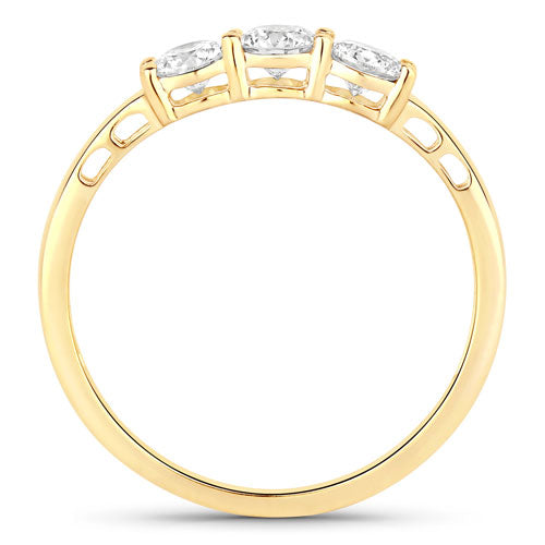 Bids.com 0.51 Carat Genuine Lab Grown Diamond 14K Yellow Gold Ring Rings