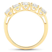 Bids.com 1.50 Carat Genuine Lab Grown Diamond 14K Yellow Gold Ring Rings