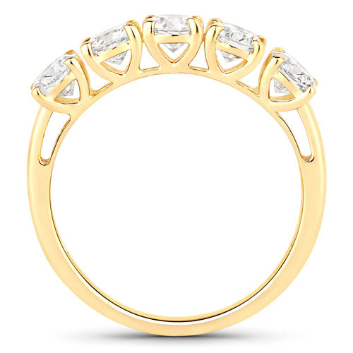 Bids.com 1.50 Carat Genuine Lab Grown Diamond 14K Yellow Gold Ring Rings
