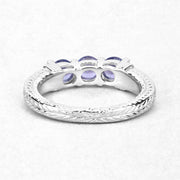 Bids.com 1.11 Carat Genuine Tanzanite .925 Sterling Silver Ring Rings