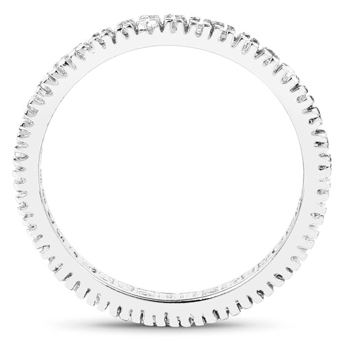 Bids.com 0.57 Carat Genuine Champagne Diamond .925 Sterling Silver Ring Rings