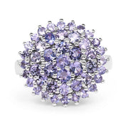 Bids.com 2.52 Carat Genuine Tanzanite .925 Sterling Silver Ring Rings