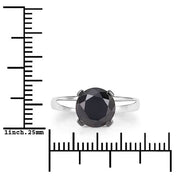 Bids.com 3.00 Carat Genuine Black Diamond 14K White Gold Ring Rings