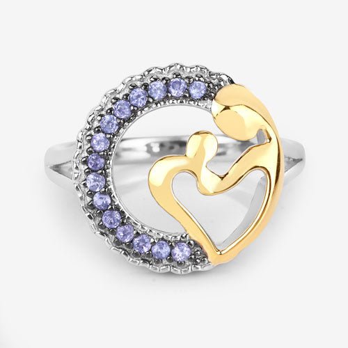 Bids.com 0.28 Carat Genuine Tanzanite .925 Sterling Silver Ring Rings