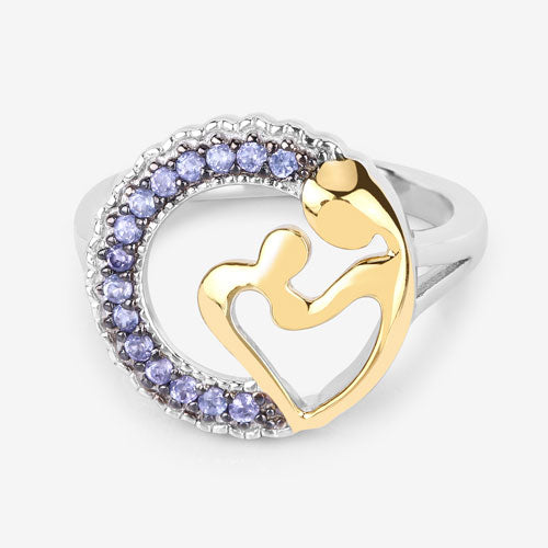 Bids.com 0.28 Carat Genuine Tanzanite .925 Sterling Silver Ring Rings