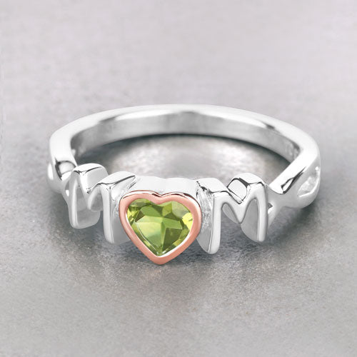 Bids.com 0.44 Carat Genuine Peridot .925 Sterling Silver Ring Rings
