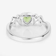 Bids.com 0.44 Carat Genuine Peridot .925 Sterling Silver Ring Rings
