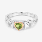 Bids.com 0.44 Carat Genuine Peridot .925 Sterling Silver Ring Rings