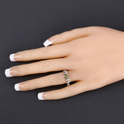 Bids.com 0.44 Carat Genuine Peridot .925 Sterling Silver Ring Rings