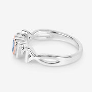 Bids.com 0.52 Carat Genuine Swiss Blue Topaz .925 Sterling Silver Ring Rings