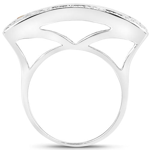 Bids.com 1.08 Carat Genuine Multi Sapphire .925 Sterling Silver Ring Rings