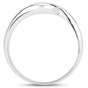 Bids.com 0.74 Carat Genuine Blue Topaz .925 Sterling Silver Ring Rings