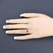 Bids.com 0.50 Carat Genuine Ruby 14K Yellow Gold Ring Rings