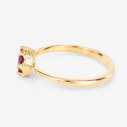 Bids.com 0.50 Carat Genuine Ruby 14K Yellow Gold Ring Rings