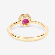 Bids.com 0.50 Carat Genuine Ruby 14K Yellow Gold Ring Rings