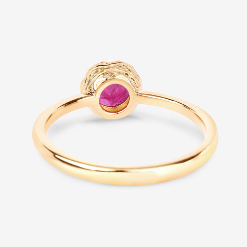 Bids.com 0.50 Carat Genuine Ruby 14K Yellow Gold Ring Rings