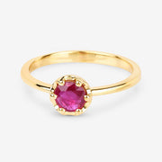 Bids.com 0.50 Carat Genuine Ruby 14K Yellow Gold Ring Rings