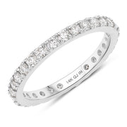Bids.com 1.00 Carat Lab Grown Diamond 14K White Gold Ring Rings