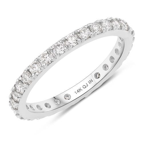 Bids.com 1.00 Carat Lab Grown Diamond 14K White Gold Ring Rings