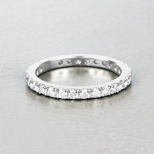Bids.com 1.00 Carat Lab Grown Diamond 14K White Gold Ring Rings