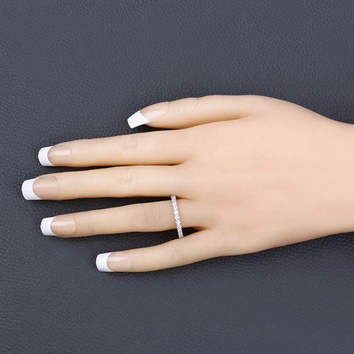 Bids.com 1.00 Carat Lab Grown Diamond 14K White Gold Ring Rings