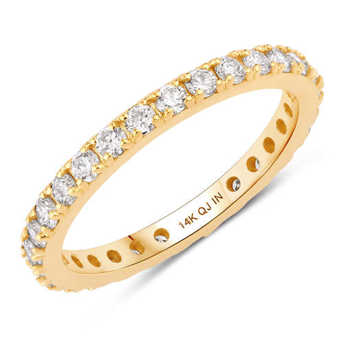 Bids.com 1.00 Carat Lab Grown Diamond 14K Yellow Gold Ring Rings
