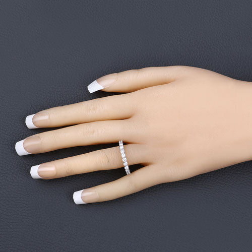 Bids.com 1.50 Carat Lab Grown Diamond 14K White Gold Ring Rings