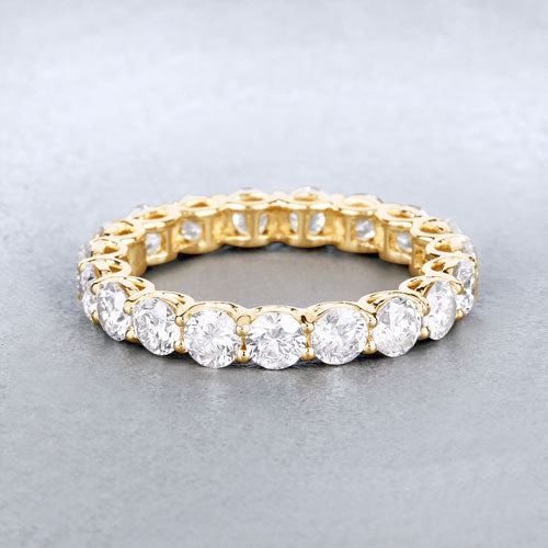 Bids.com 3.00 Carat Lab Grown Diamond 14K Yellow Gold Ring Rings