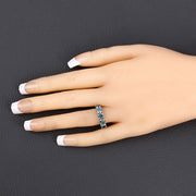 Bids.com 1.22 Carat Genuine Blue Diamond 14K White Gold Ring Rings