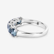 Bids.com 1.22 Carat Genuine Blue Diamond 14K White Gold Ring Rings