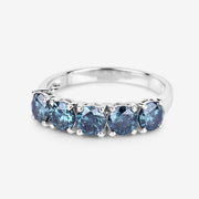 Bids.com 1.22 Carat Genuine Blue Diamond 14K White Gold Ring Rings