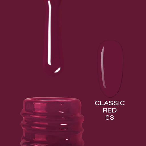 nbmsupply ELITE EMBRACE Professional Color Gel Classic RED 03 10ml ECGCR0310