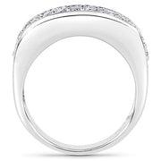 Bids.com 1.42 Carat Genuine Tanzanite .925 Sterling Silver Ring Rings