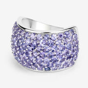 Bids.com 4.22 Carat Genuine Tanzanite .925 Sterling Silver Ring Rings