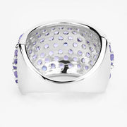 Bids.com 4.22 Carat Genuine Tanzanite .925 Sterling Silver Ring Rings